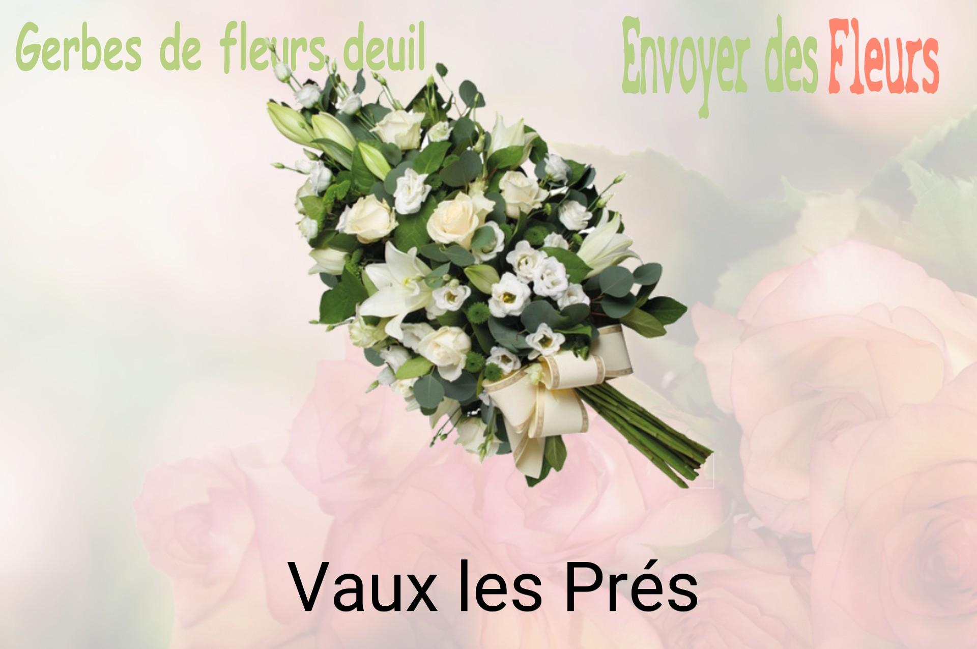 Gerbe de fleurs de deuil livrée à Vaux-les-Prés